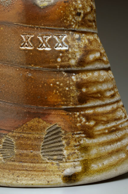 New Work :: Rocker Flask Close up 1  :: Tom White Pottery